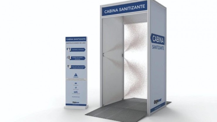 Las Cabinas sanitizantes no previenen cotagios de COVID-19